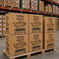 Foil Pan 1/2 Size HD Medium Deep 100/1