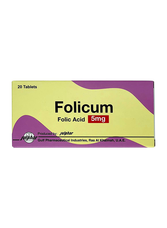 Folicum 5Mg 20 Tabs