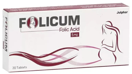 Folicum 5mg Tablets 20s