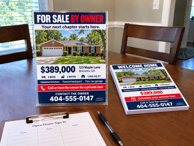 FSBO Open House Flyers & Handouts