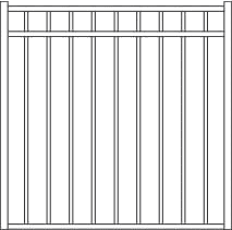 Fortress VERSAI 3 Rail Flat Top/Flat Bottom Steel Gates-Gloss Black Fortress VERSAI 3 Rail Flat Top/Flat Bottom Steel Gates-Gloss Black