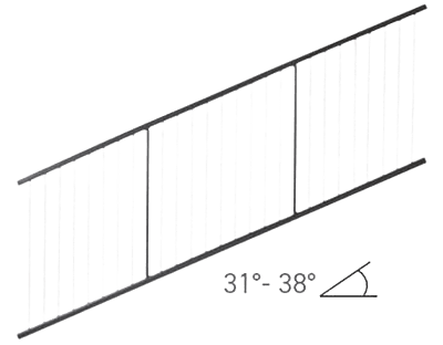 Fortress FE26 Vertical Cable Rail 34" Stair Panel Fortress FE26 Vertical Cable Rail 34" Stair Panel