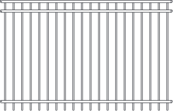 Fortress ATHENS Flat Top/Extended Bottom 3 Rail Panel-Gloss Black Fortress ATHENS Flat Top/Extended Bottom 3 Rail Panel-Gloss Black