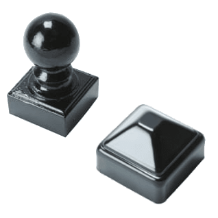 Fortress VERSAI 2x2 Post Caps-Gloss Black Fortress VERSAI 2x2 Post Caps-Gloss Black