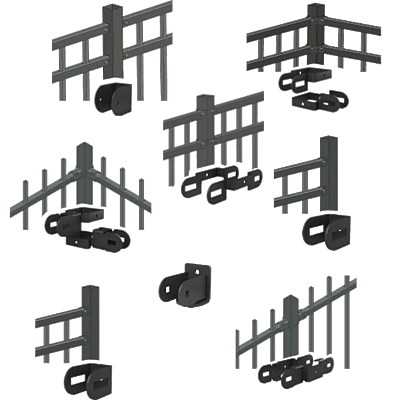 Fortress VERSAI Brackets-Gloss Black Fortress VERSAI Brackets-Gloss Black