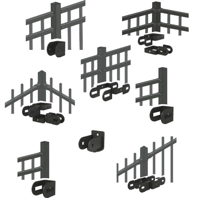 Fortress VERSAI Brackets-Gloss Black Fortress VERSAI Brackets-Gloss Black