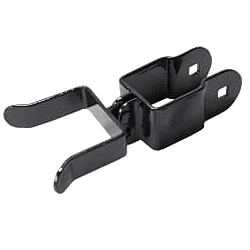 Fortress Fence Gate Fork Latch-Gloss Black