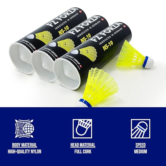FORZA NS-10 Nylon Shuttle - Speed 3 FORZA NS-10 Nylon Shuttle - Speed 3