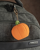 Fox in a Pumpkin Keychain Container