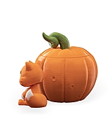 Fox in a Pumpkin Keychain Container