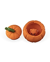 Fox in a Pumpkin Keychain Container
