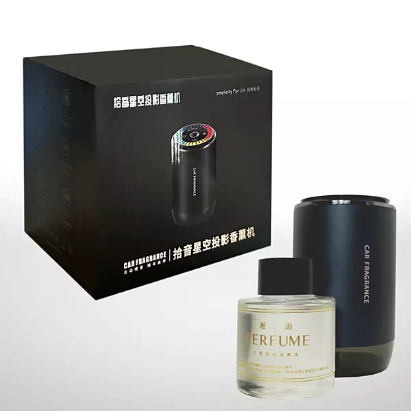 Car Fragrance Diffuser - Long-Lasting Air Freshener with Refillable Perfume Bottle