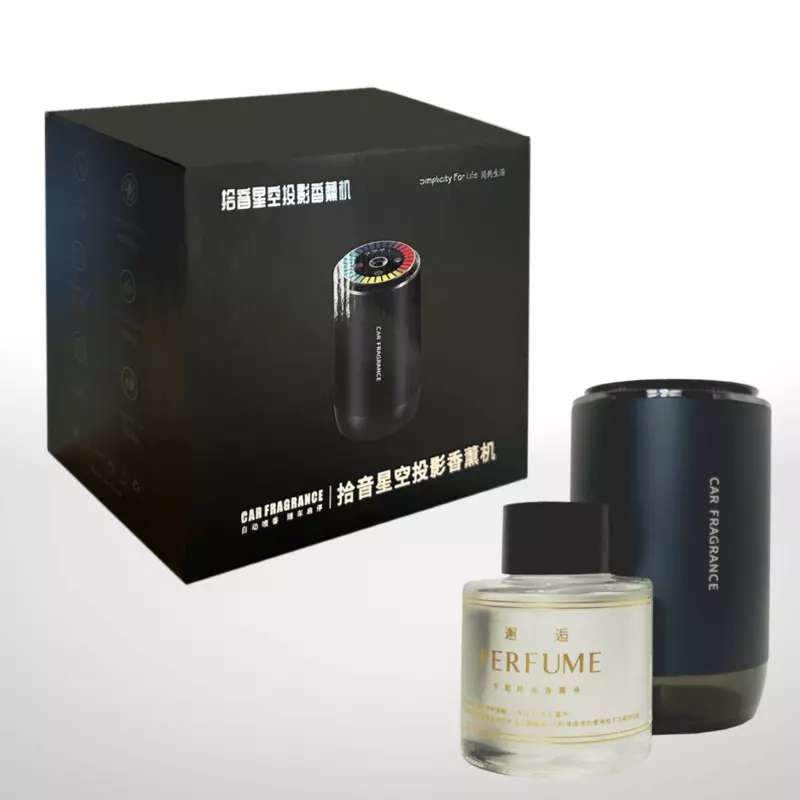 Car Fragrance Diffuser - Long-Lasting Air Freshener with Refillable Perfume Bottle