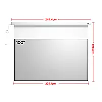 PureVision Anti-Speckle Motorized Matte White Screen 100 Inches
