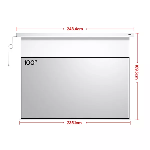 PureVision Anti-Speckle Motorized Matte White Screen 120 Inches