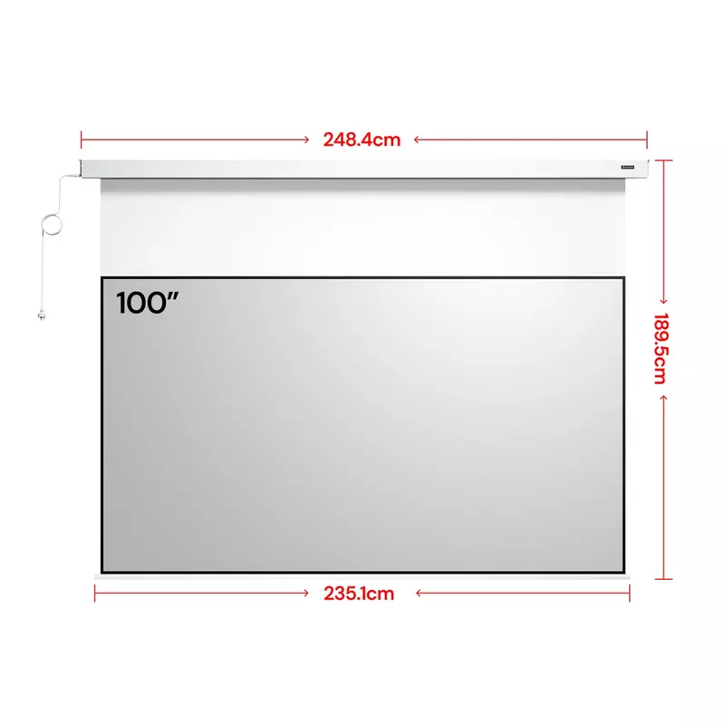 PureVision Anti-Speckle Motorized Matte White Screen 120 Inches