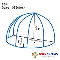 004 Dome Globe Awning (Frame only)