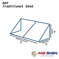 007 Traditional Shed Awning (Frame only)