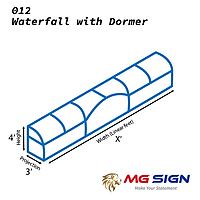 012 Waterfall Awning with Dormer (Frame only)