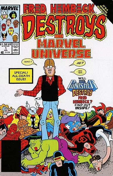 Fred Hembeck Destroys the Marvel Universe #1 (Marvel Comics July 1989) Fred Hembeck Destroys the Marvel Universe #1 (Marvel Comics July 1989)