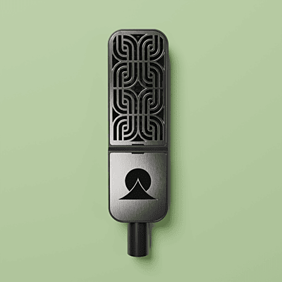 Ohma Ribbon / Motif / Black / Stainless Steel