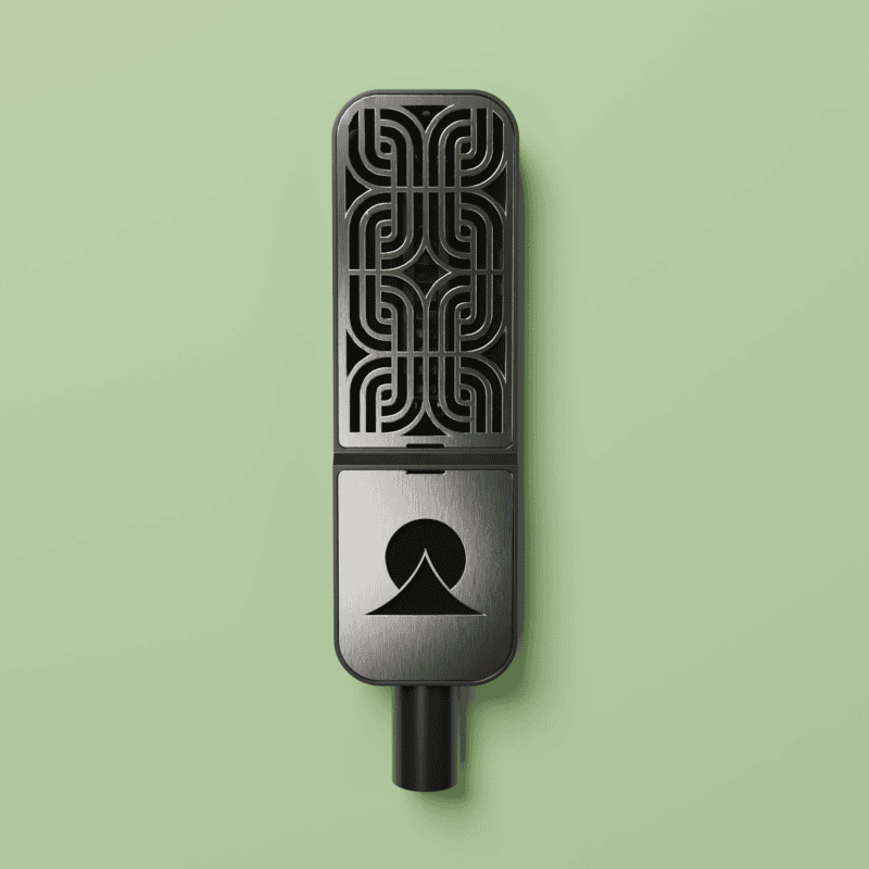 Ohma Ribbon / Motif / Black / Stainless Steel