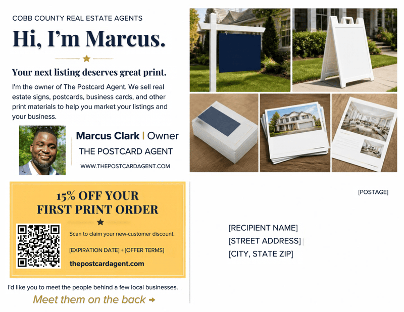 Cobb County Agent Mailer — Exclusive Vendor Introduction