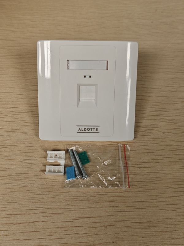 Cat 6 UTP Face Plates - 1 Port (Fully Loaded)