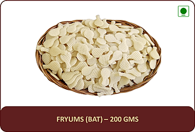Fryums (Bat) - 200 Gms