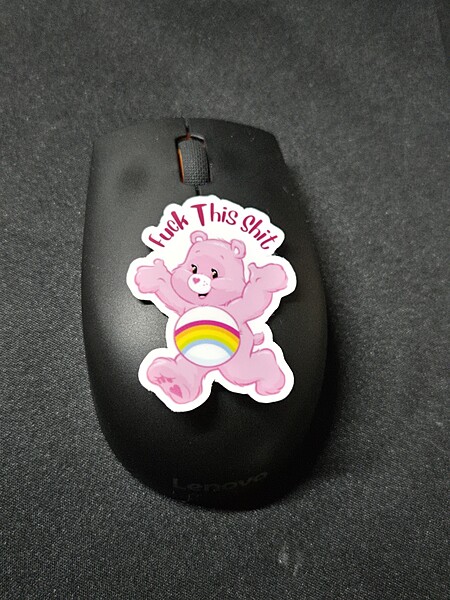 Fuck This Shit Rainbow Bear Sticker