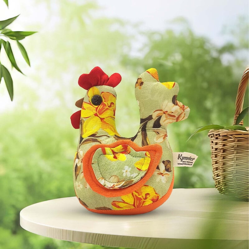 Gà Sung Túc Bố, Size Nhỏ - Thủ Công Nhồi Bông, Vải Cotton Gà Sung Túc Bố, Size Nhỏ - Thủ Công Nhồi Bông, Vải Cotton