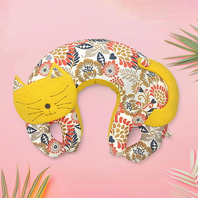 Gối Cổ Mèo - Thủ Công Nhồi Bông, Vải Cotton Gối Cổ Mèo - Thủ Công Nhồi Bông, Vải Cotton