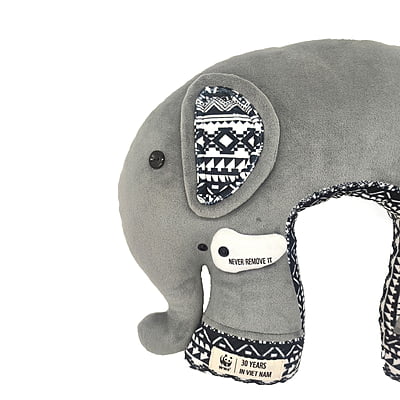 Gối Cổ Voi WWF - Thủ Công Nhồi Bông Gối Cổ Voi WWF - Thủ Công Nhồi Bông