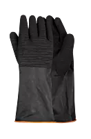 Pioneer Black Industrial Rubber Glove Rough Palm