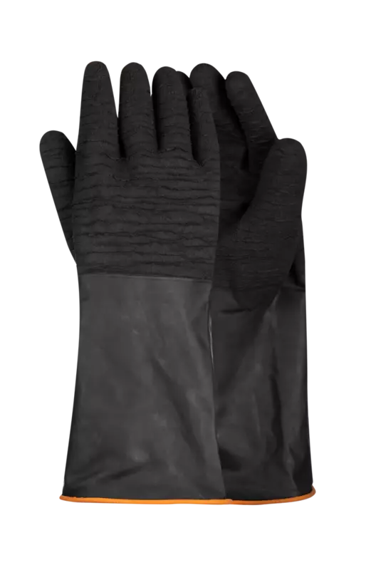 Pioneer Black Industrial Rubber Glove Rough Palm