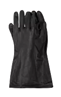 Black Industrial Rubber Glove Smooth Palm