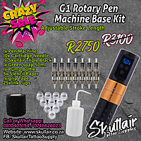 G1 Adjustable wireless stroke length tattoo pen base kit G1 Adjustable wireless stroke length tattoo pen base kit