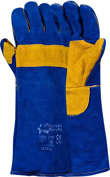 Pioneer Leather Blue Lined Double Palm