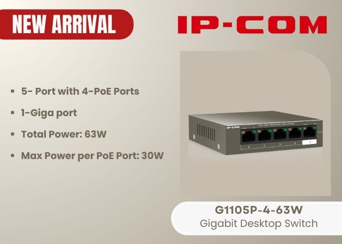 G1105P-4-63W - 4-PoE Gigabit 63W
