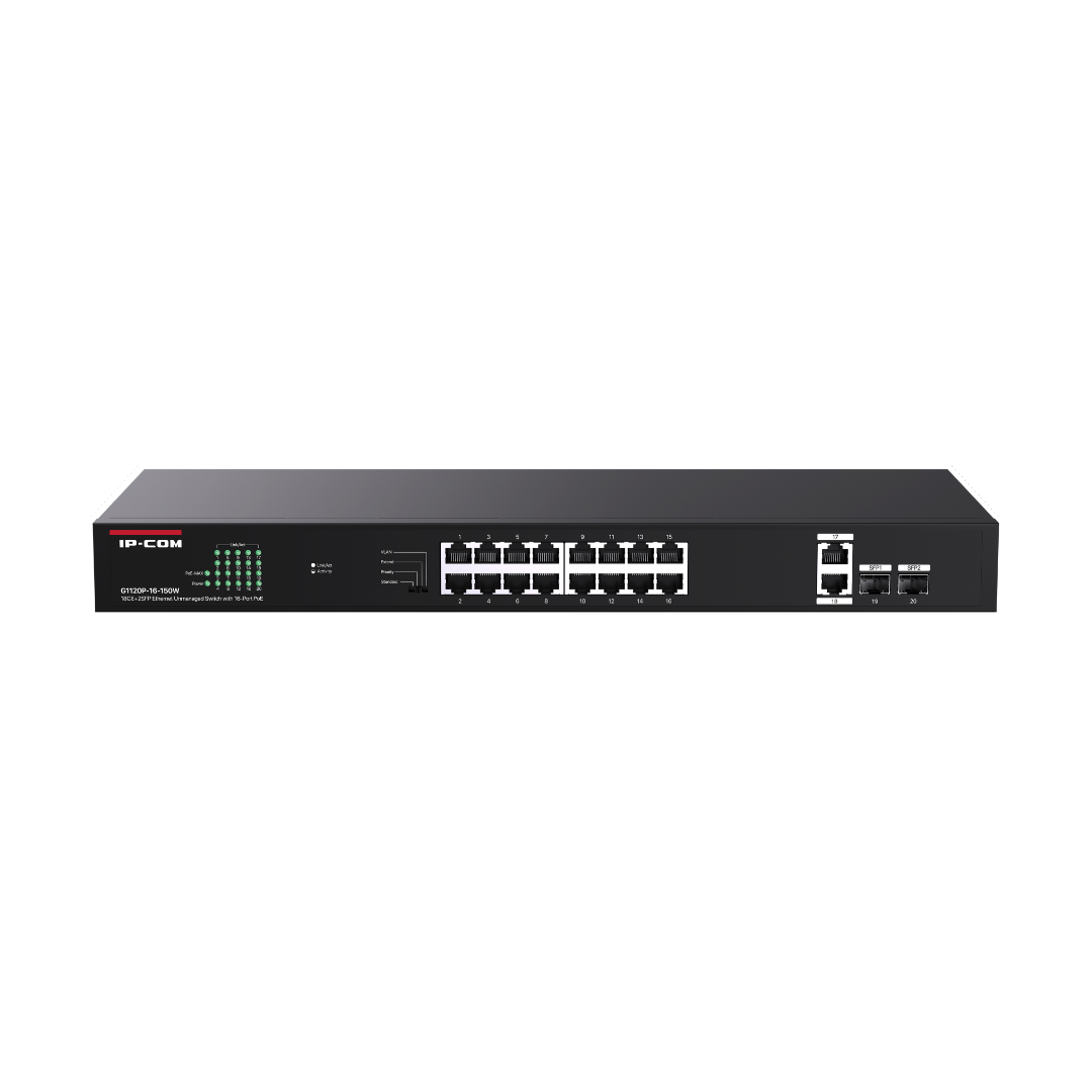 G1120P-16-150W - 16 PoE - 150W - Gigabit - Unmanaged