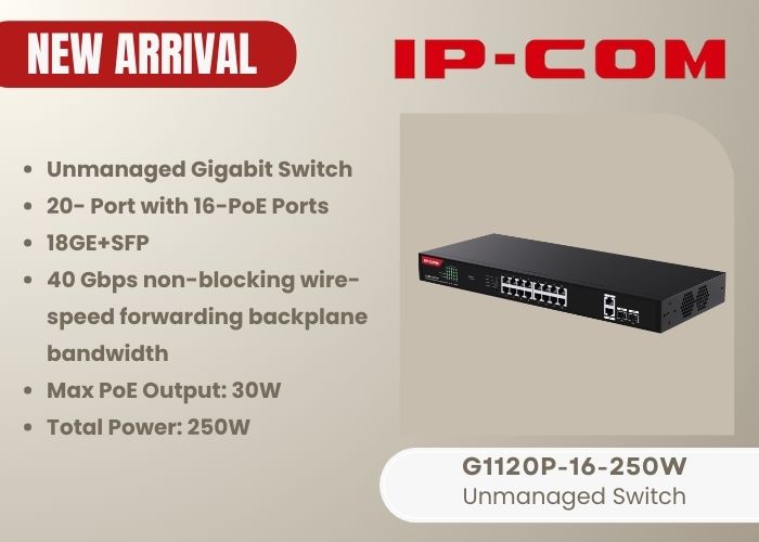 G1120P-16-250W - Gigabit 16-PoE - 250W