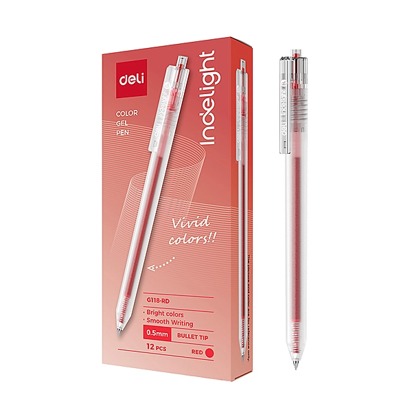 BOLÍGRAFO DE GEL - G118-RD