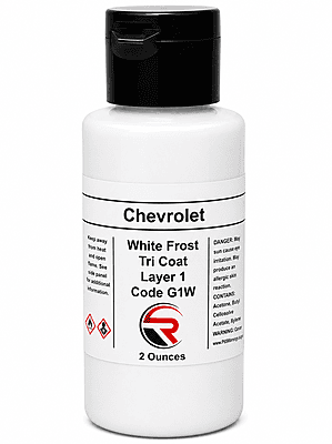 Chevrolet White Frost Tri Coat Code G1W (CW1-GW1-L1-02)