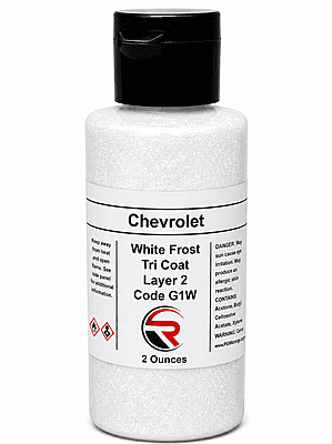 Chevrolet White Frost Tri Coat Code G1W (CW1-GW1-L2-02)