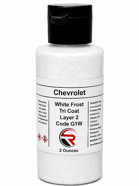 Chevrolet White Frost Tri Coat Code G1W (CW1-GW1-L2-02) Chevrolet White Frost Tri Coat Code G1W (CW1-GW1-L2-02)