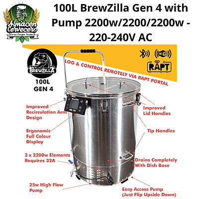 BrewZilla 100L Gen 4 with Pump