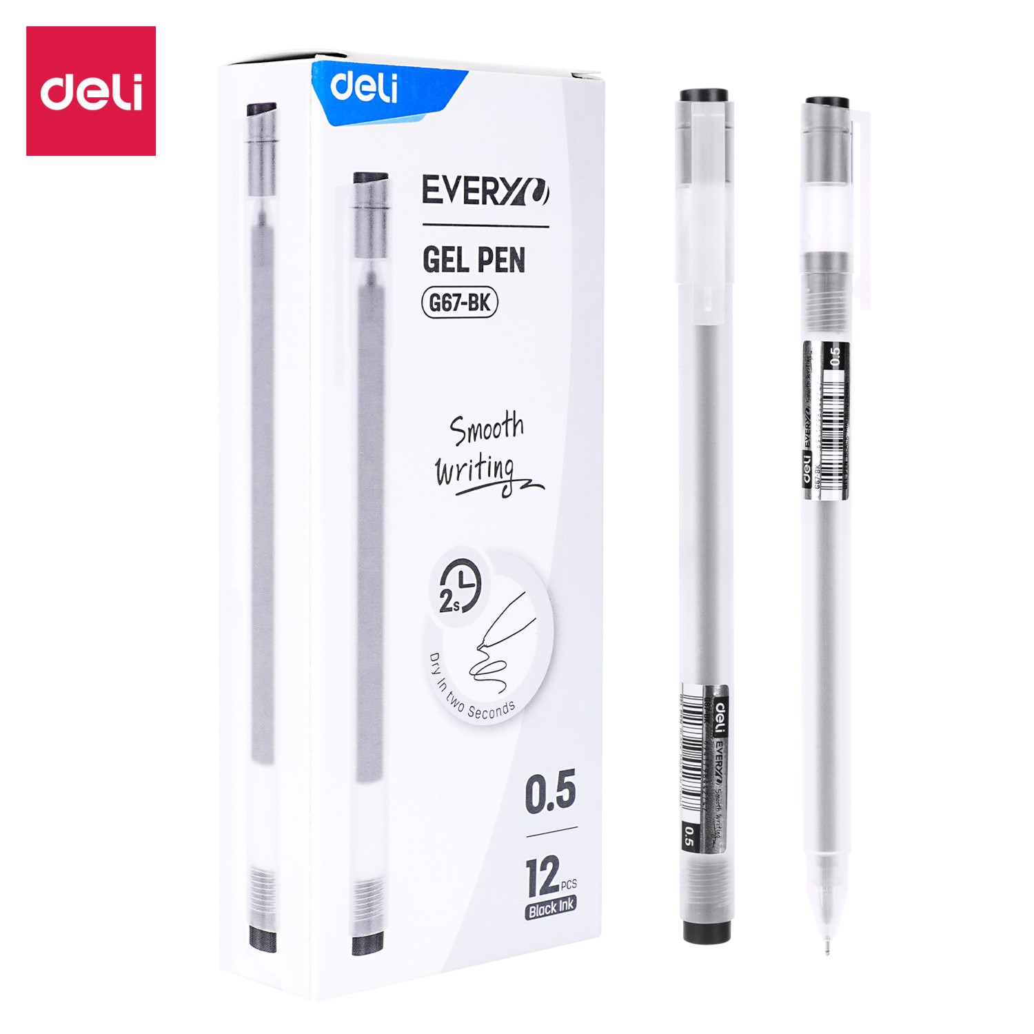 DELI G67-BK GEL PEN 0.5MM - BLACK