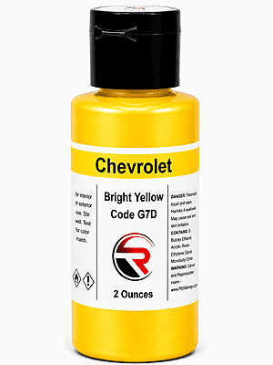 Chevrolet Bright Yellow Solid Code G7D (CM1-G7D-02)