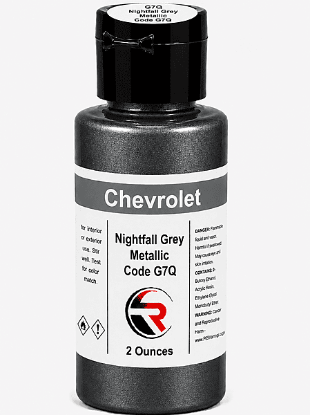 Chevrolet Nightfall Grey Metallic Code G7Q (CG1-G7Q-02)