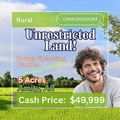 Chris Lane - 5 Acres Unrestricted Land - Clark County Arkansas